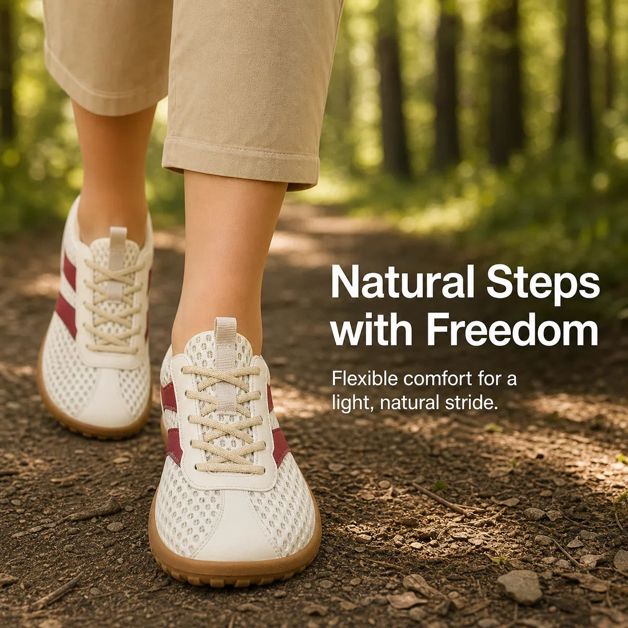 Unisex Wide Toe Box Barefoot Walking Trainers | Non-Slip Breathable