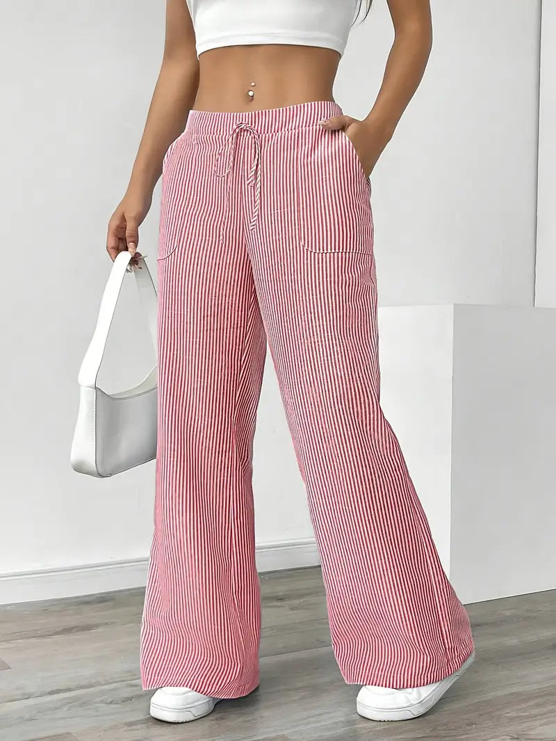 Linda Striped Straight Leg Pants
