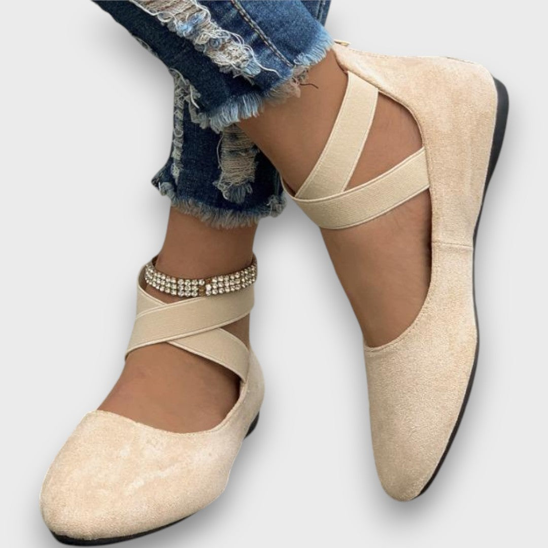 Arelia Women's Cross-Strap Wedge Sandals