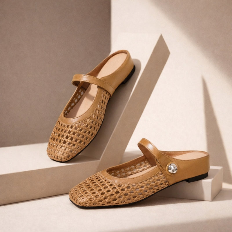 Women's Tressa Orthopedic Woven Mule Flats
