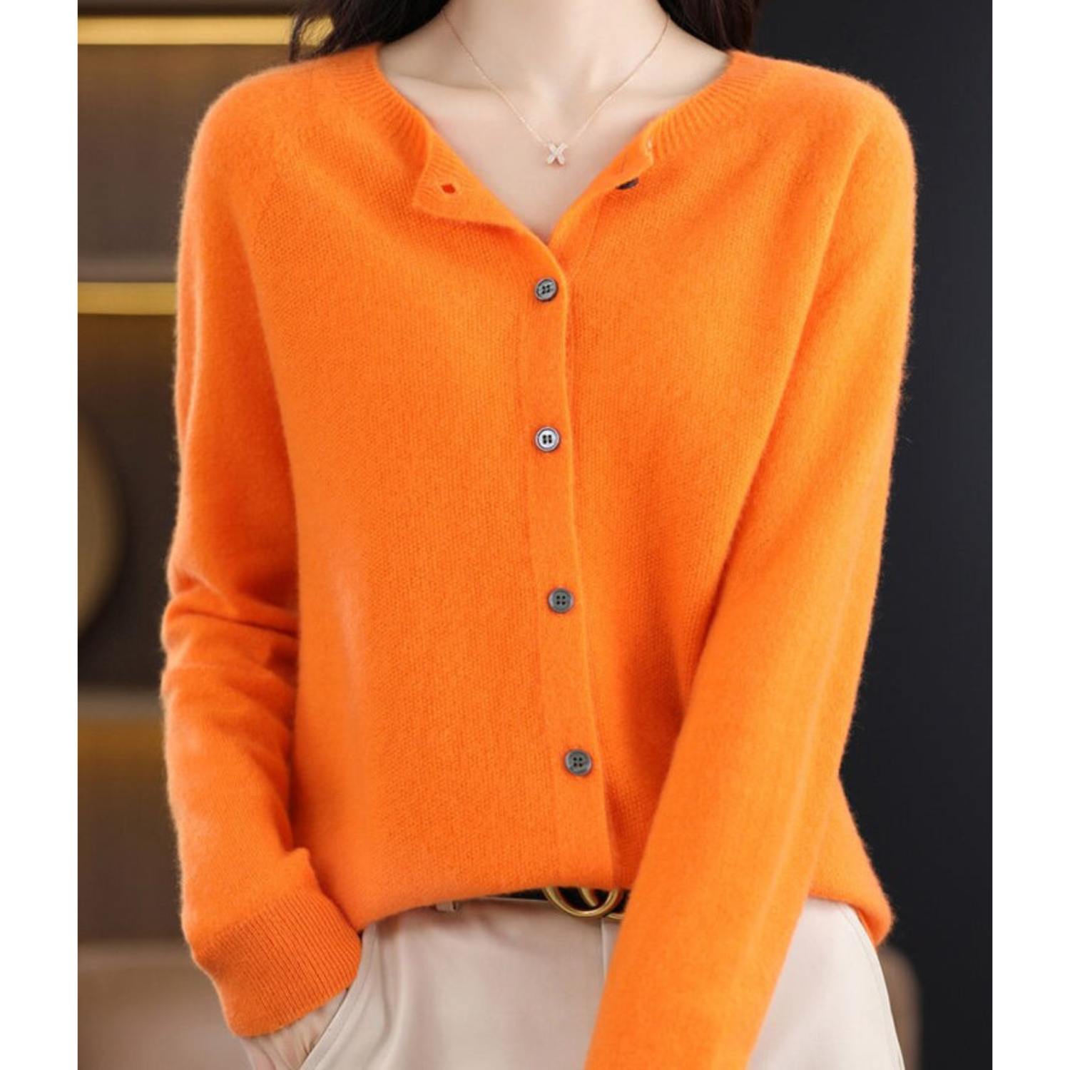 Women's Soft Knit Open-Front Cardigan