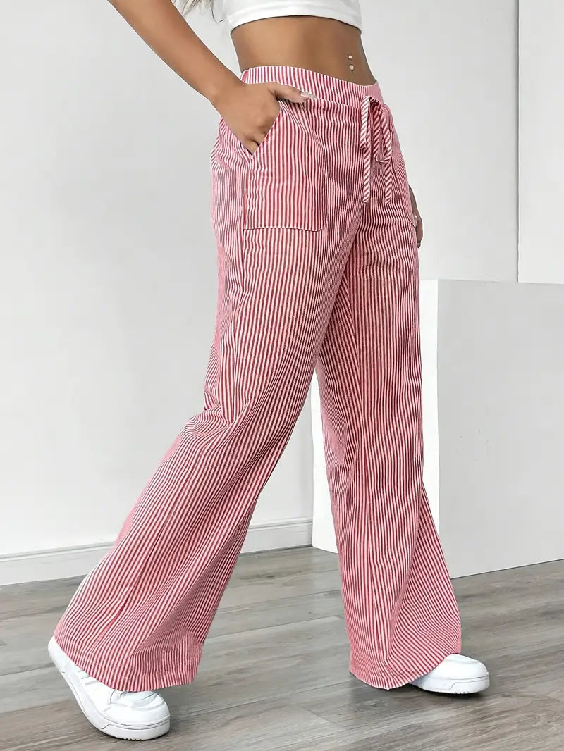 Linda Striped Straight Leg Pants