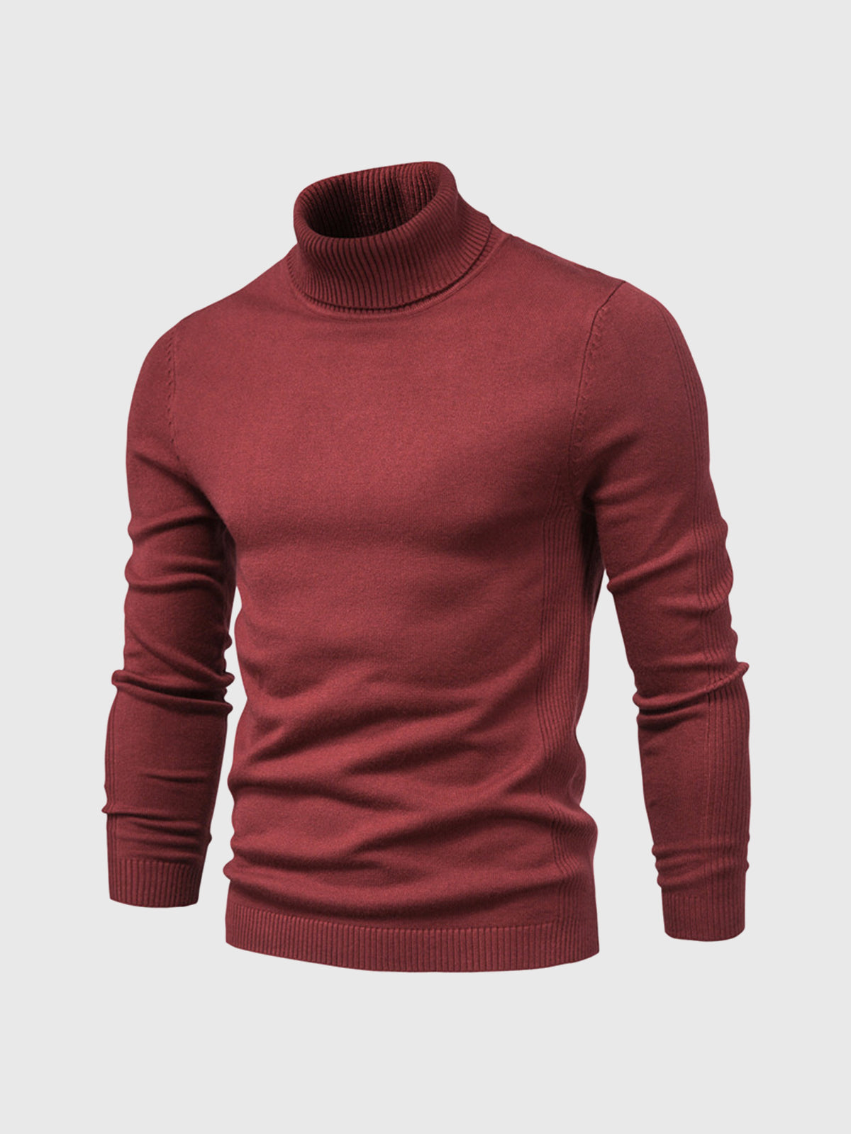 Soft Washable Cotton Turtleneck Sweater