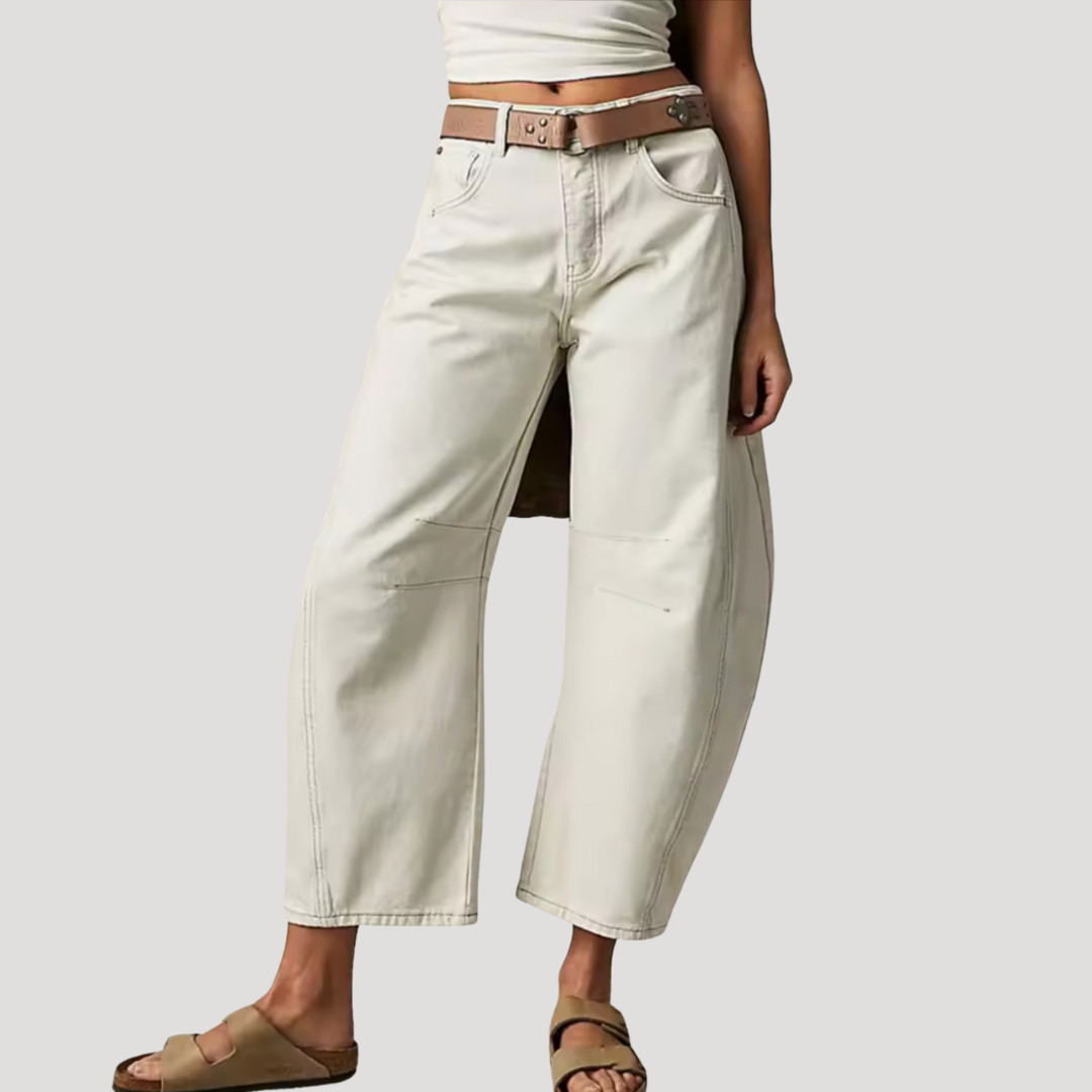 Women's Loose Fit Barrel Leg Jeans