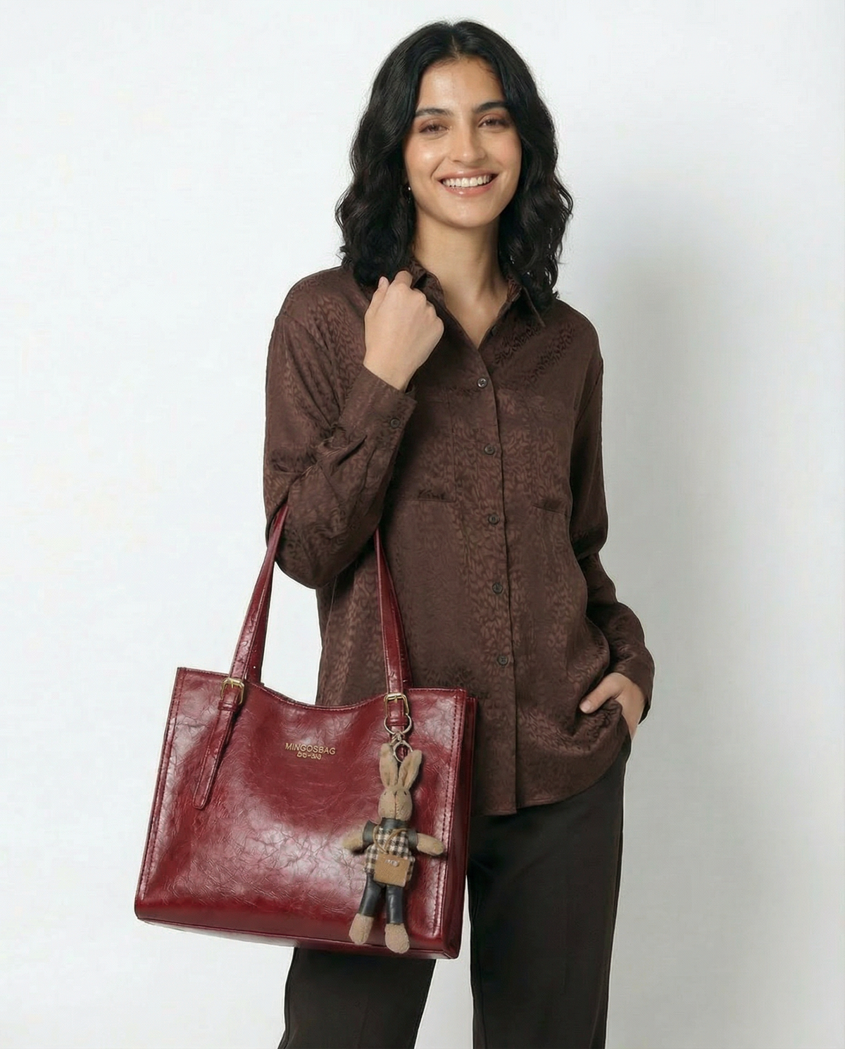 Compact Structured Shoulder Bag
