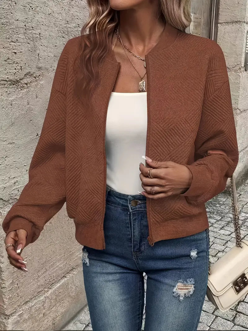 Relaxed Fit Full-Zip Jacket