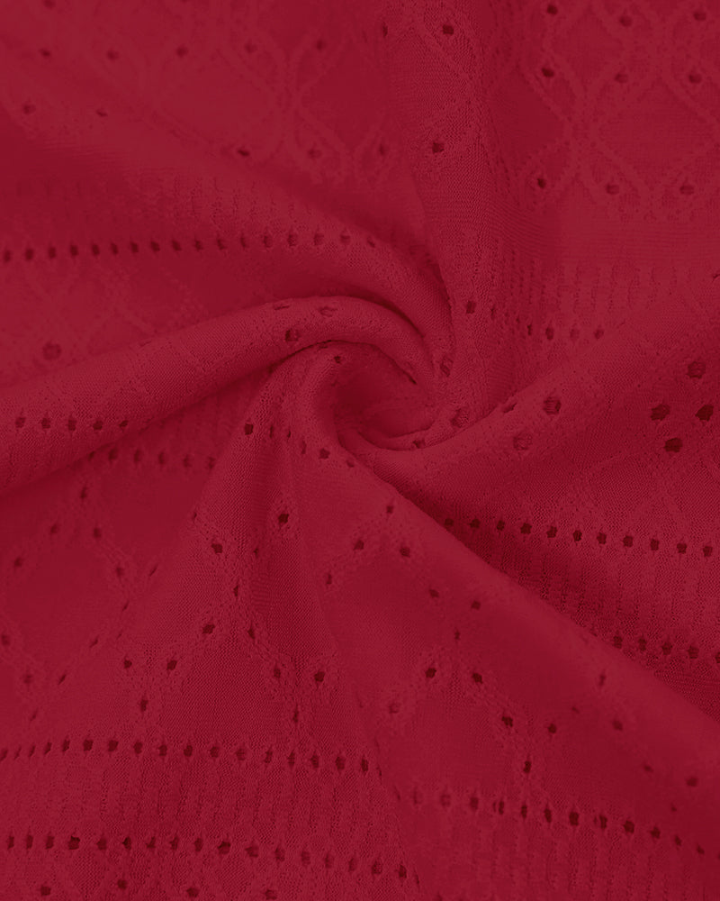 Ruched Bandeau Maxi Dress With Eyelet Embroidery