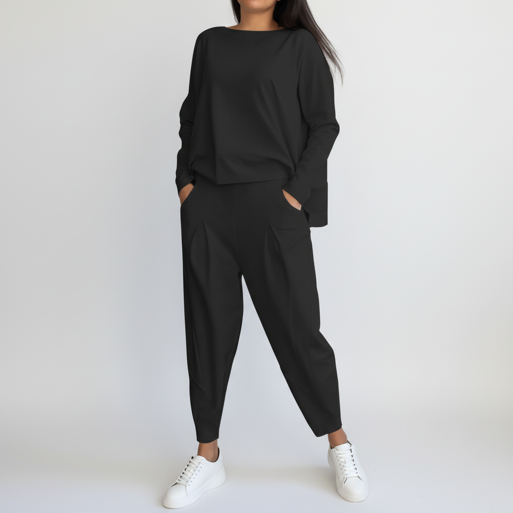 Loose Fit Two-Piece Leisure Set