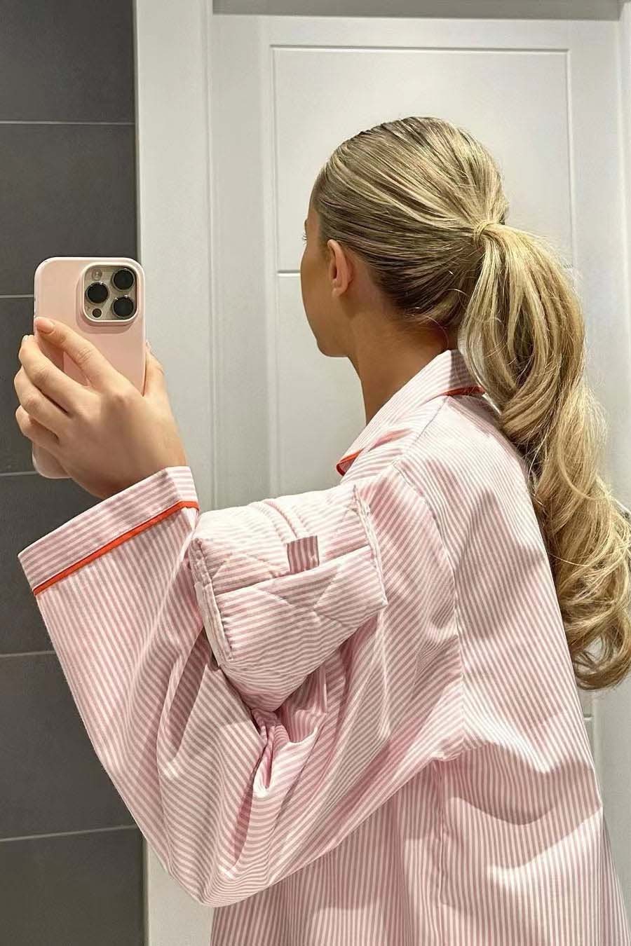 Women's Two-Piece Heart Button Pajama Set