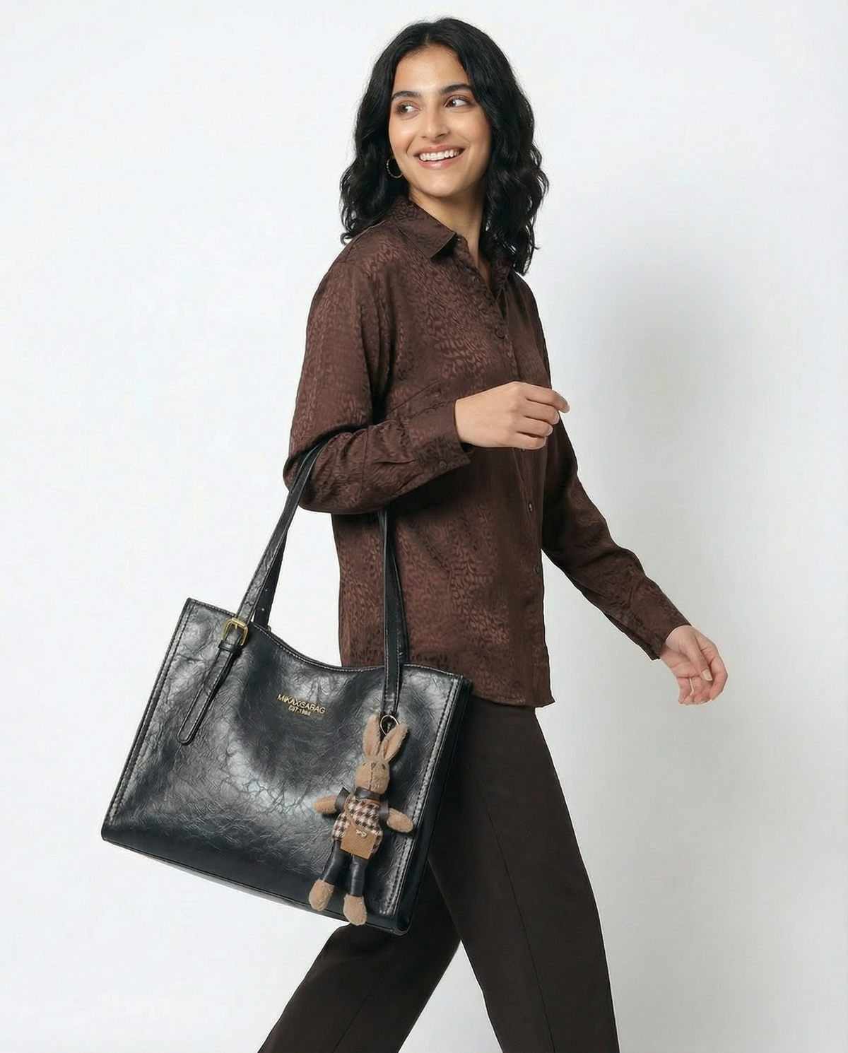 Compact Structured Shoulder Bag