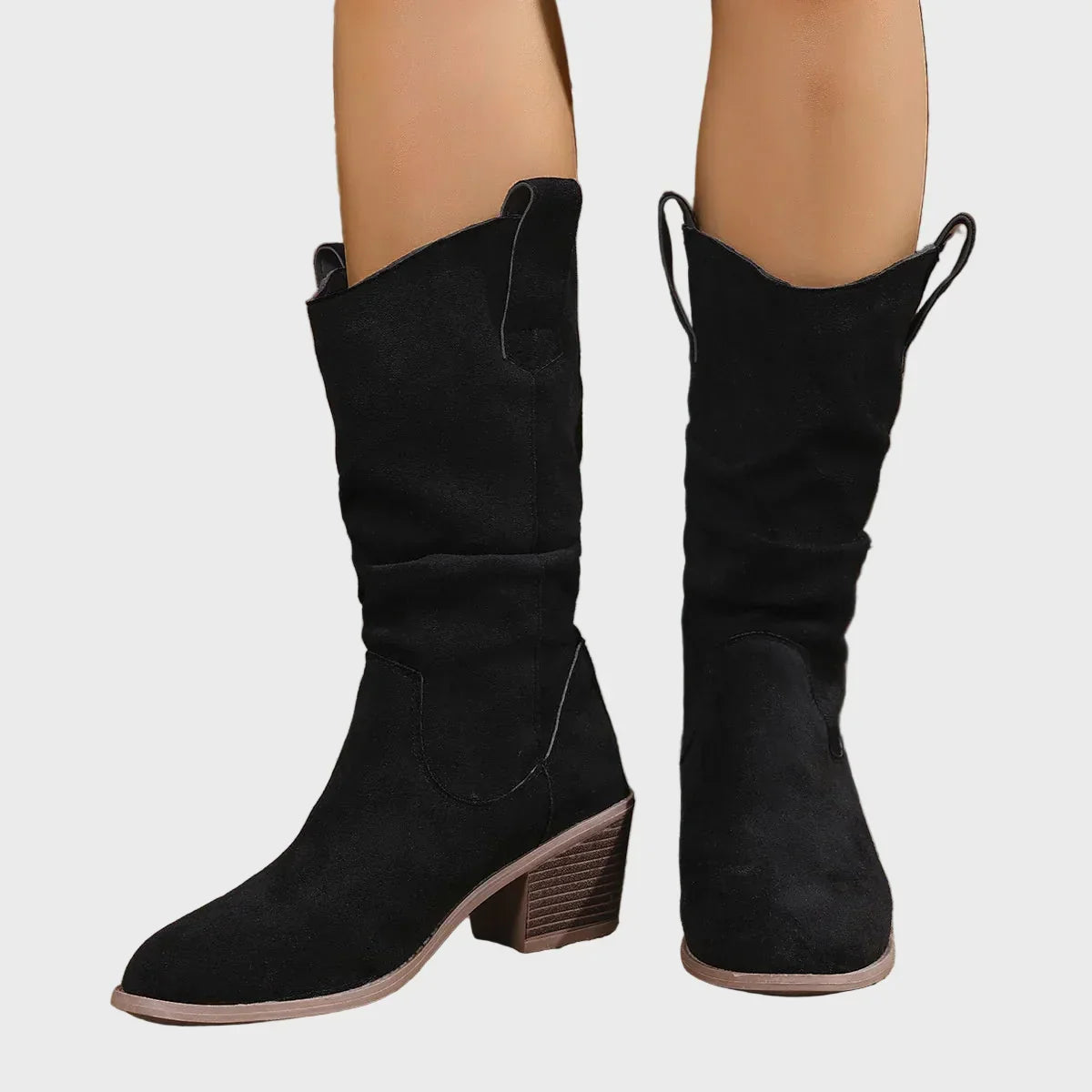 Mid-Heel Cowboy Boots