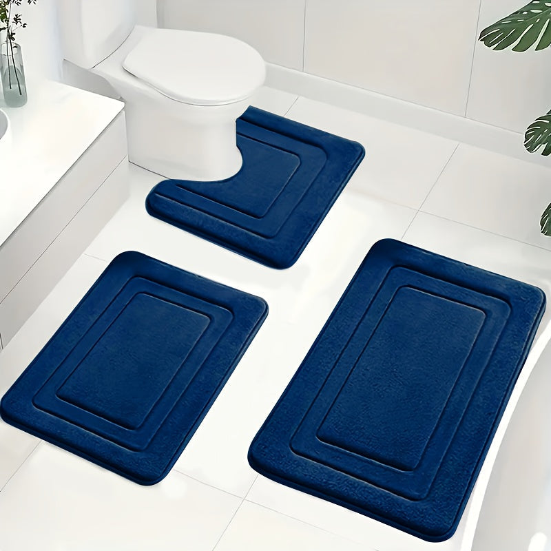 Luxe Memory Foam Bath Mat Set