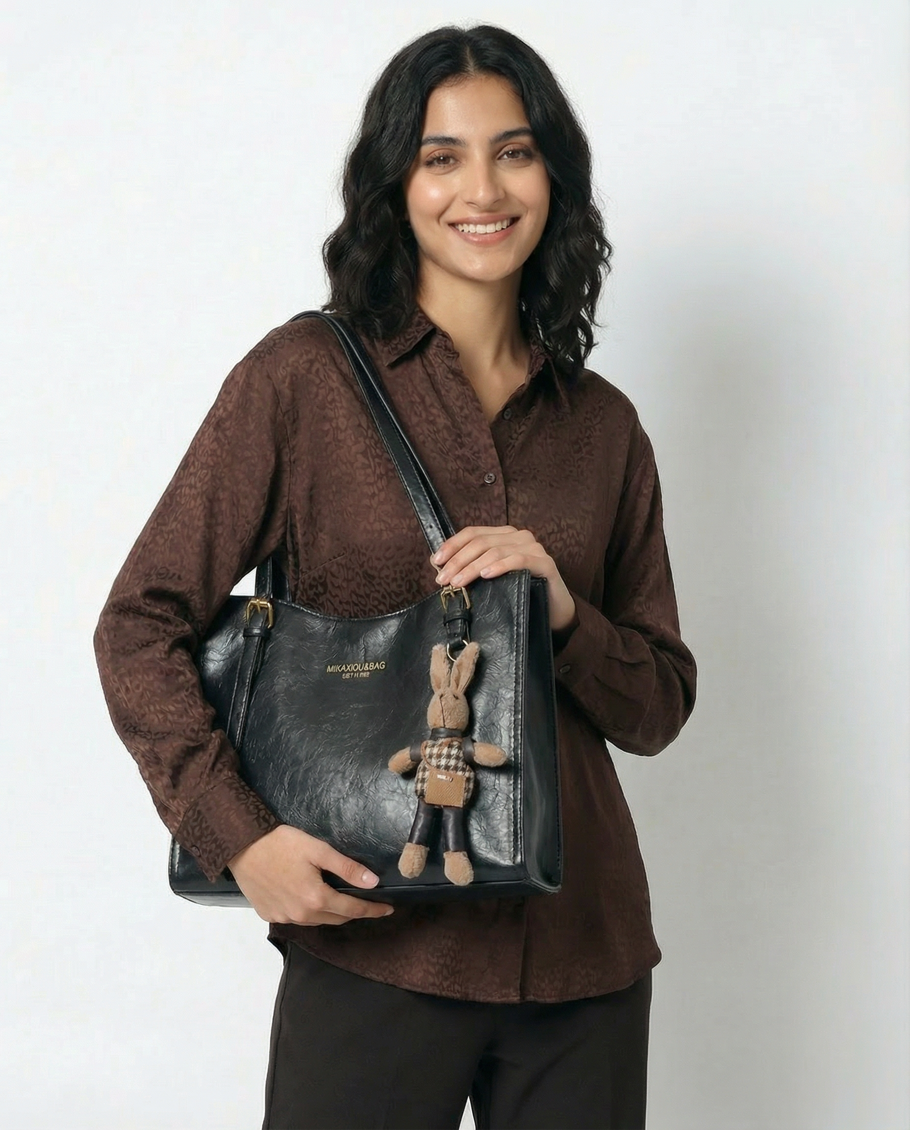 Compact Structured Shoulder Bag