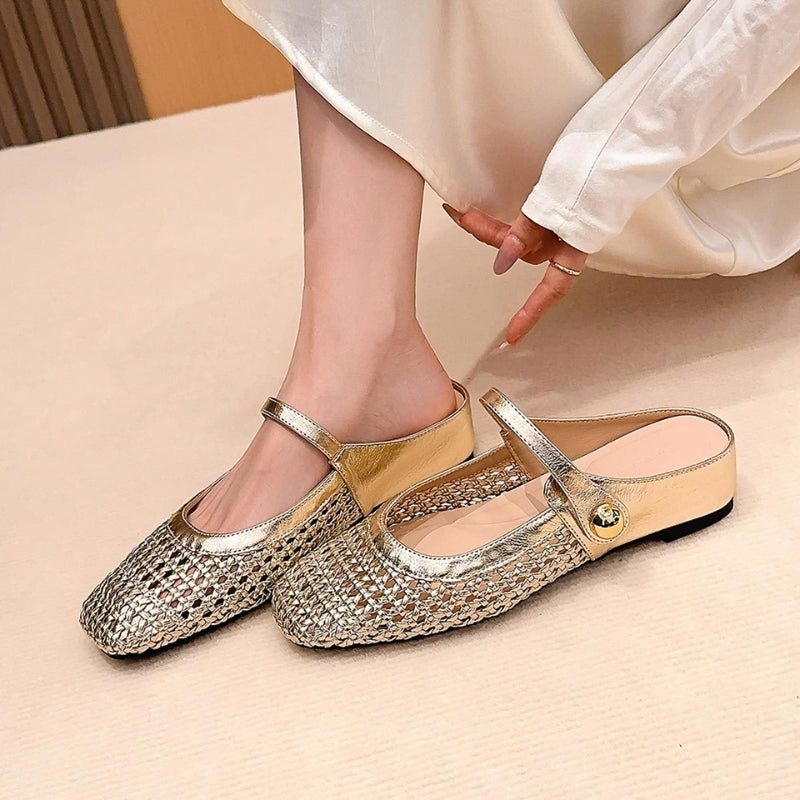 Women's Tressa Orthopedic Woven Mule Flats