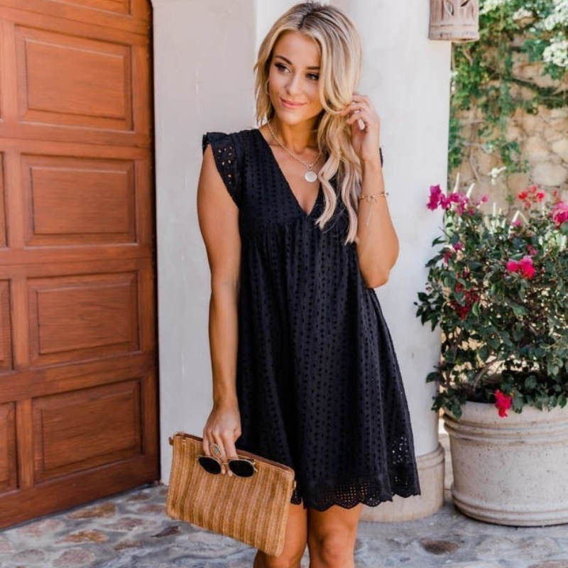 Women's 2-in-1 Cotton Summer Dress With Pockets
