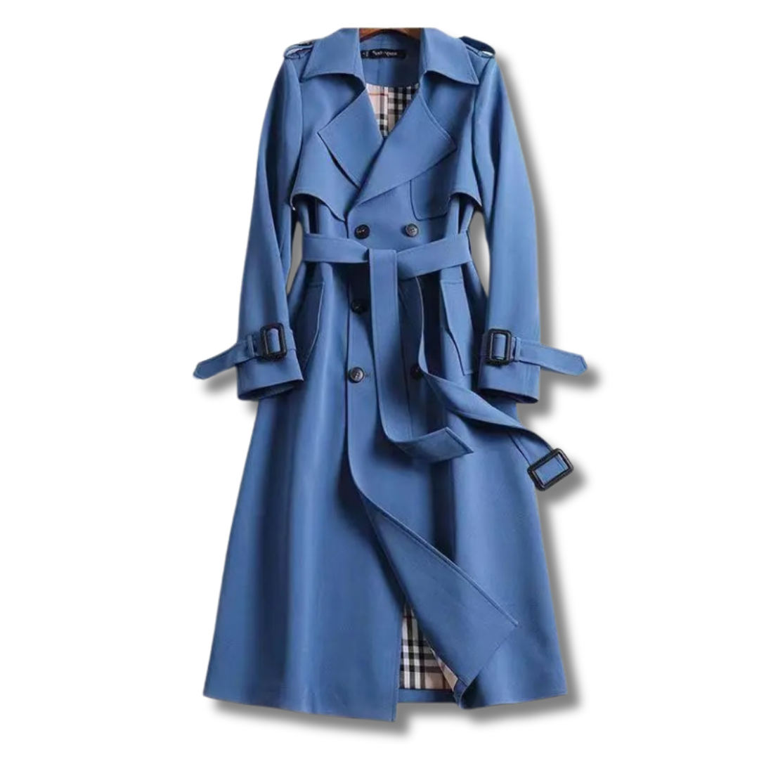 Belted Double-Breasted Trench Coat for Women