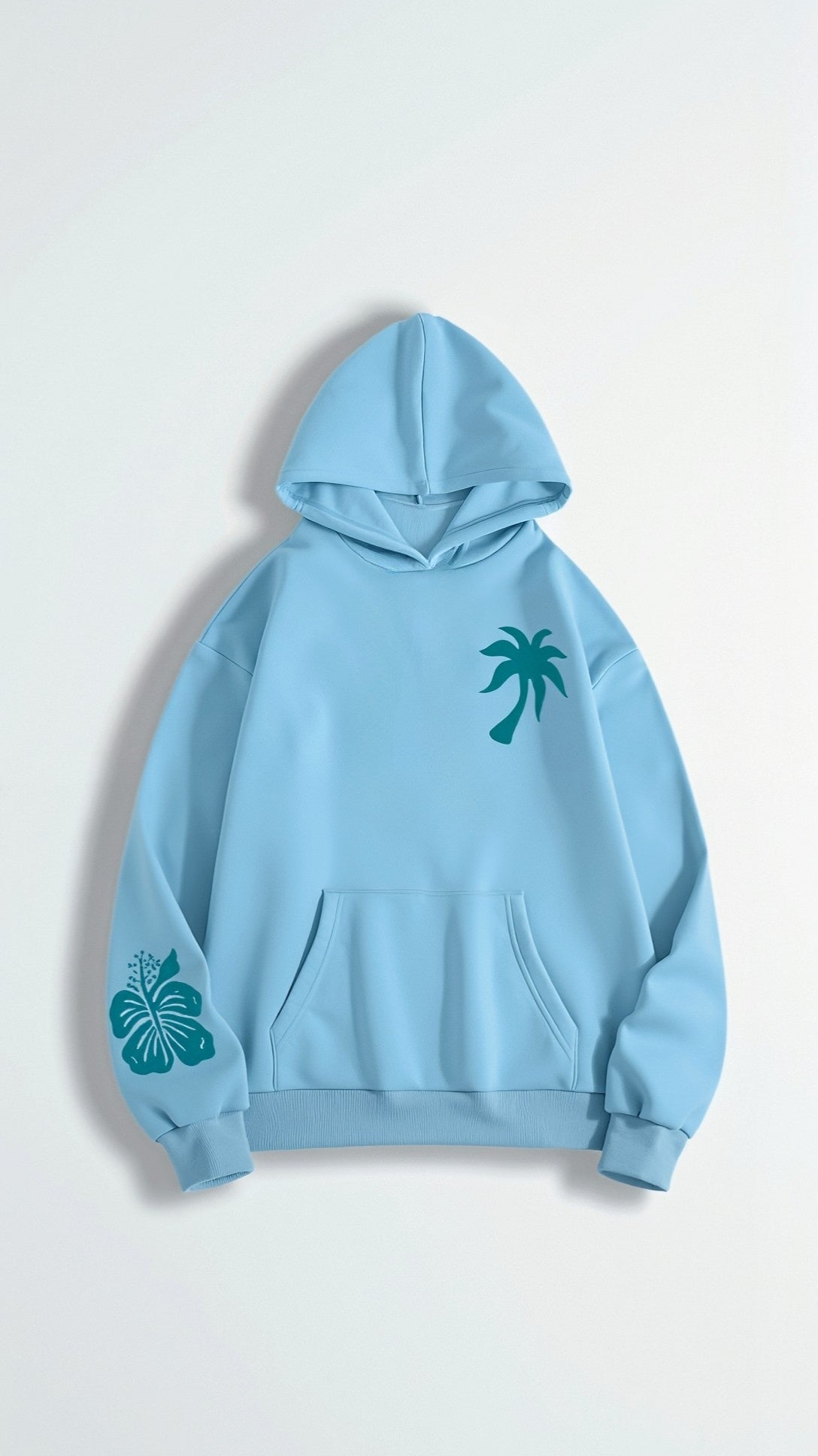 Embroidered Oversized Hooded Sweatshirt