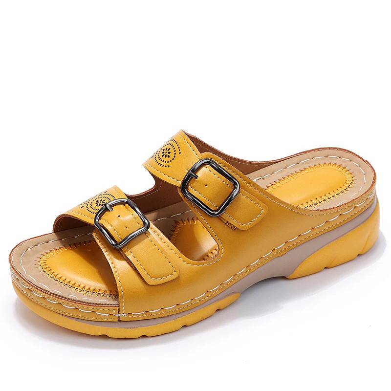 Wide Fit Orthopedic Sandals with PU Cushioned Sole