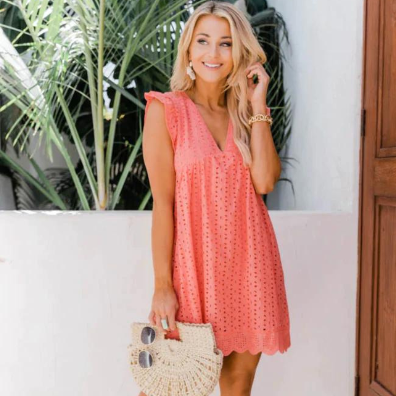 Women's 2-in-1 Cotton Summer Dress With Pockets
