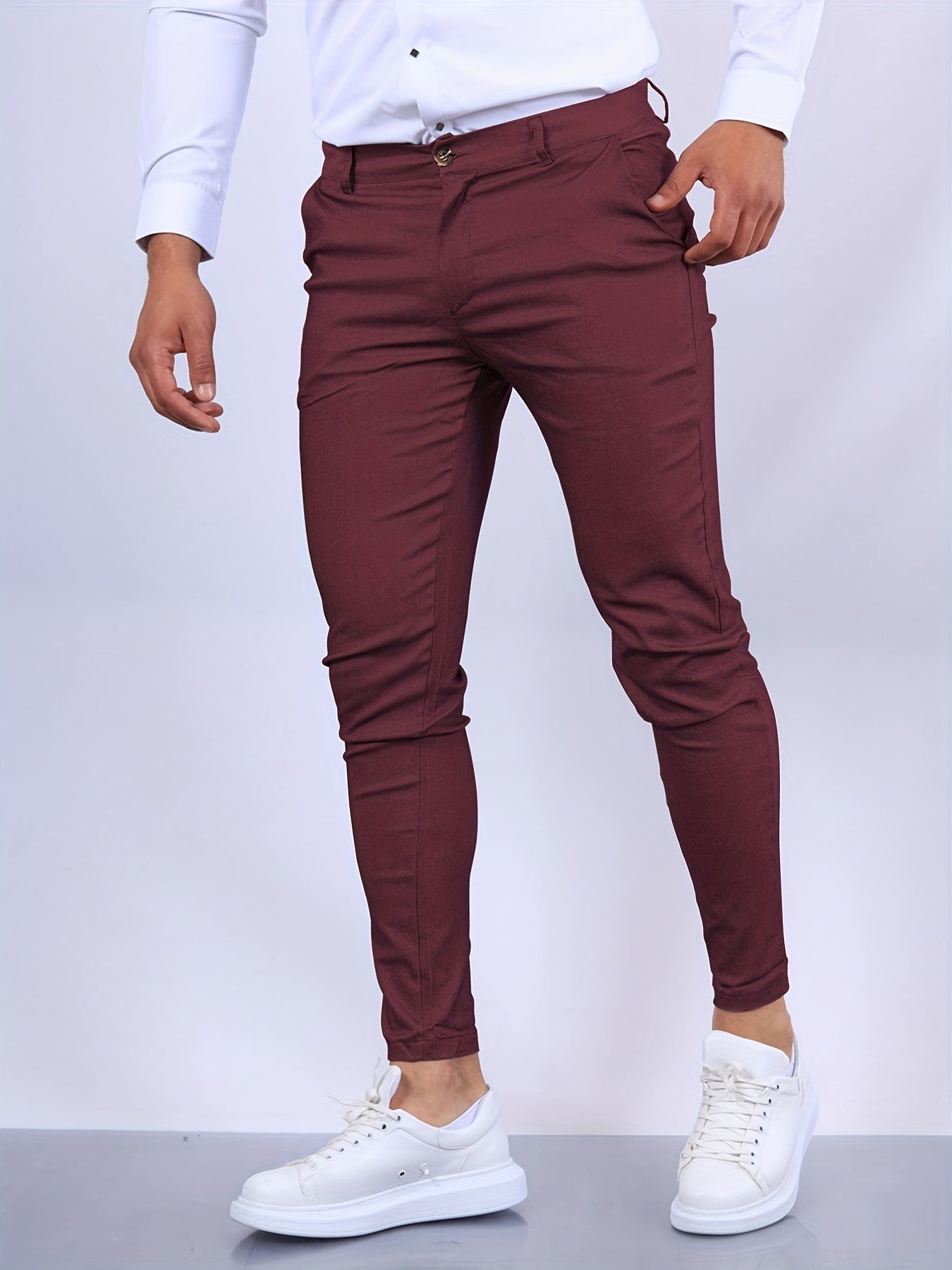 Slim Fit Stretch Chino Trousers