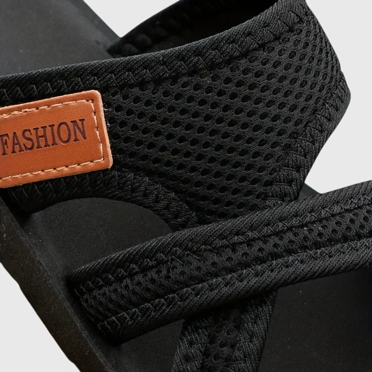 Elastic Fit Orthopedic Sandals with Contoured Arch Support