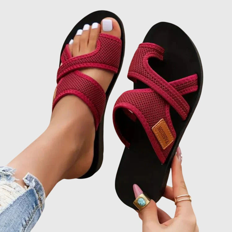 Elastic Fit Orthopedic Sandals with Contoured Arch Support