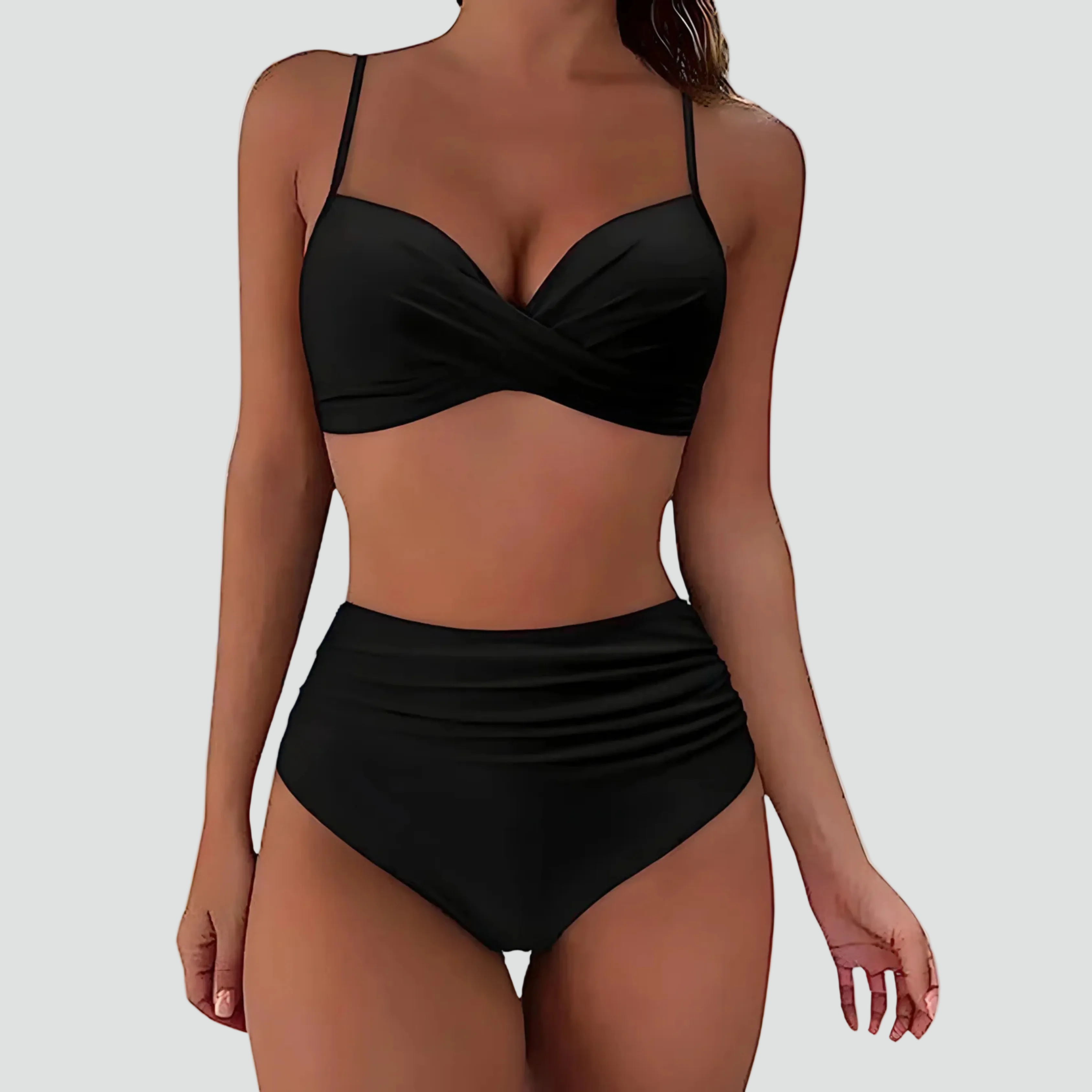 High-Waisted Push-Up Bikini Set