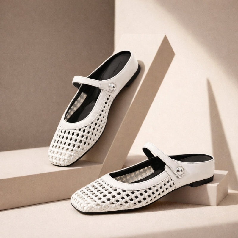Women's Tressa Orthopedic Woven Mule Flats