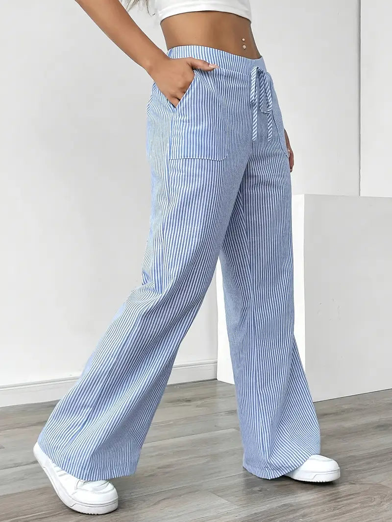 Linda Striped Straight Leg Pants