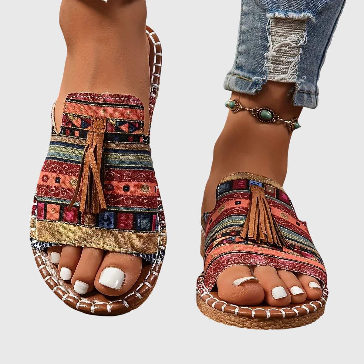 Lorraine Adjustable Strap Orthopedic Sandals