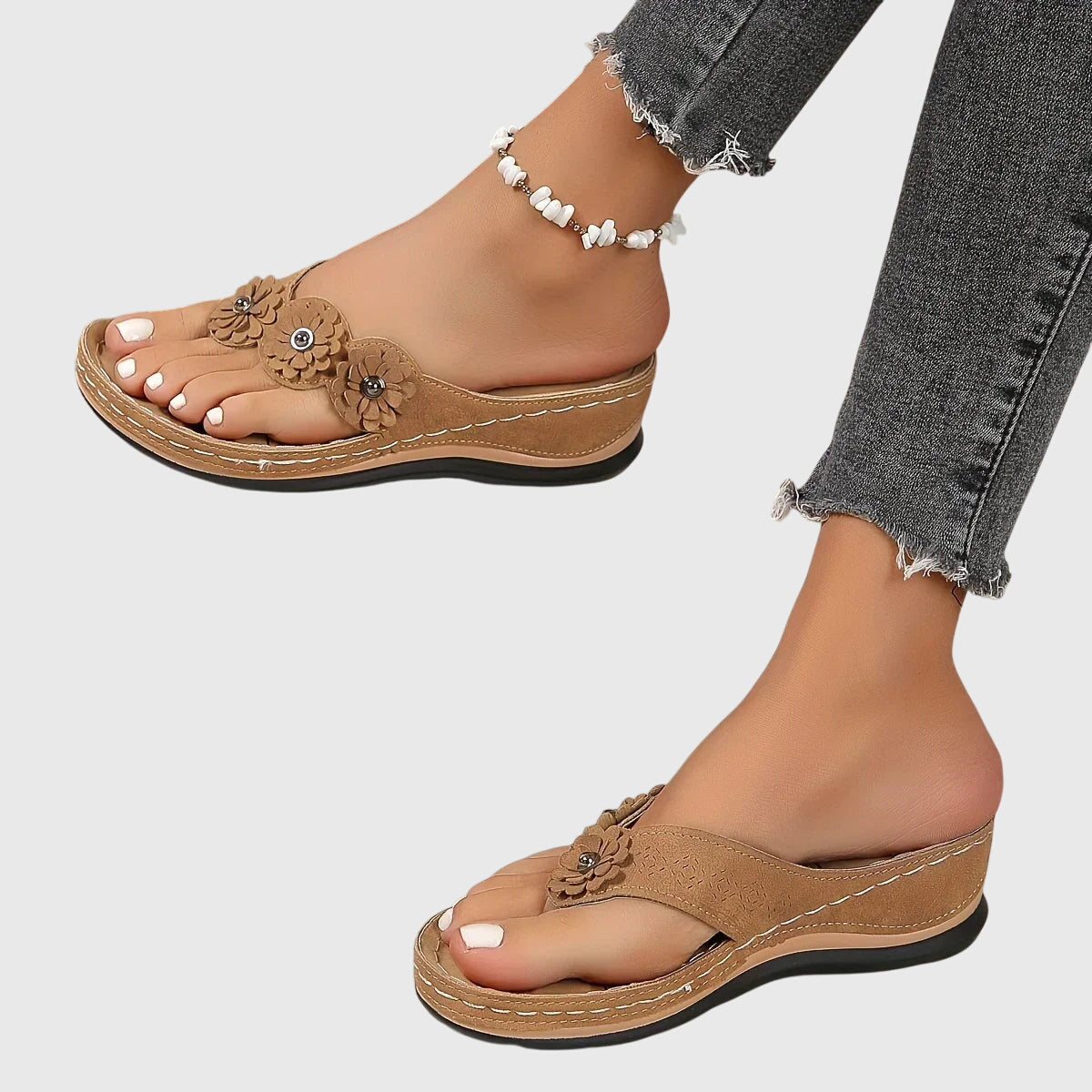 Ergonomic Orthopedic Flip Flops with Arch Support