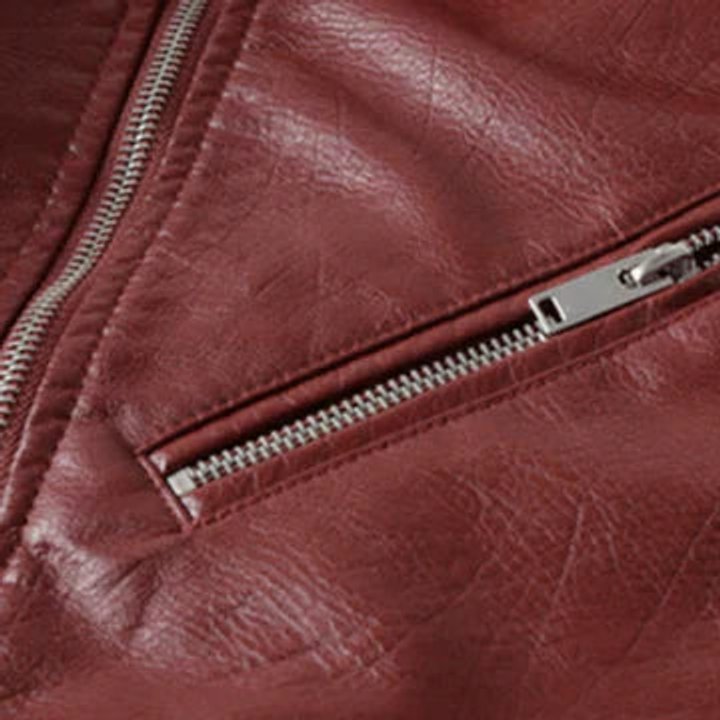 Belted Cropped Moto Jacket With Silver Hardware