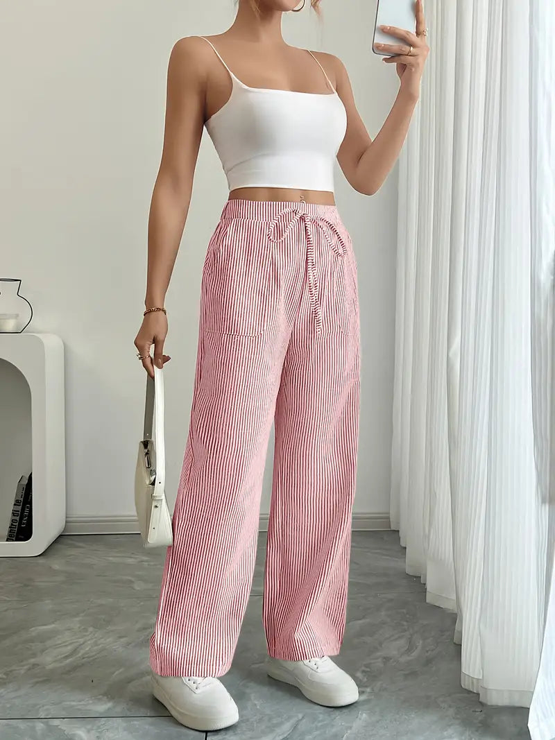 Linda Striped Straight Leg Pants