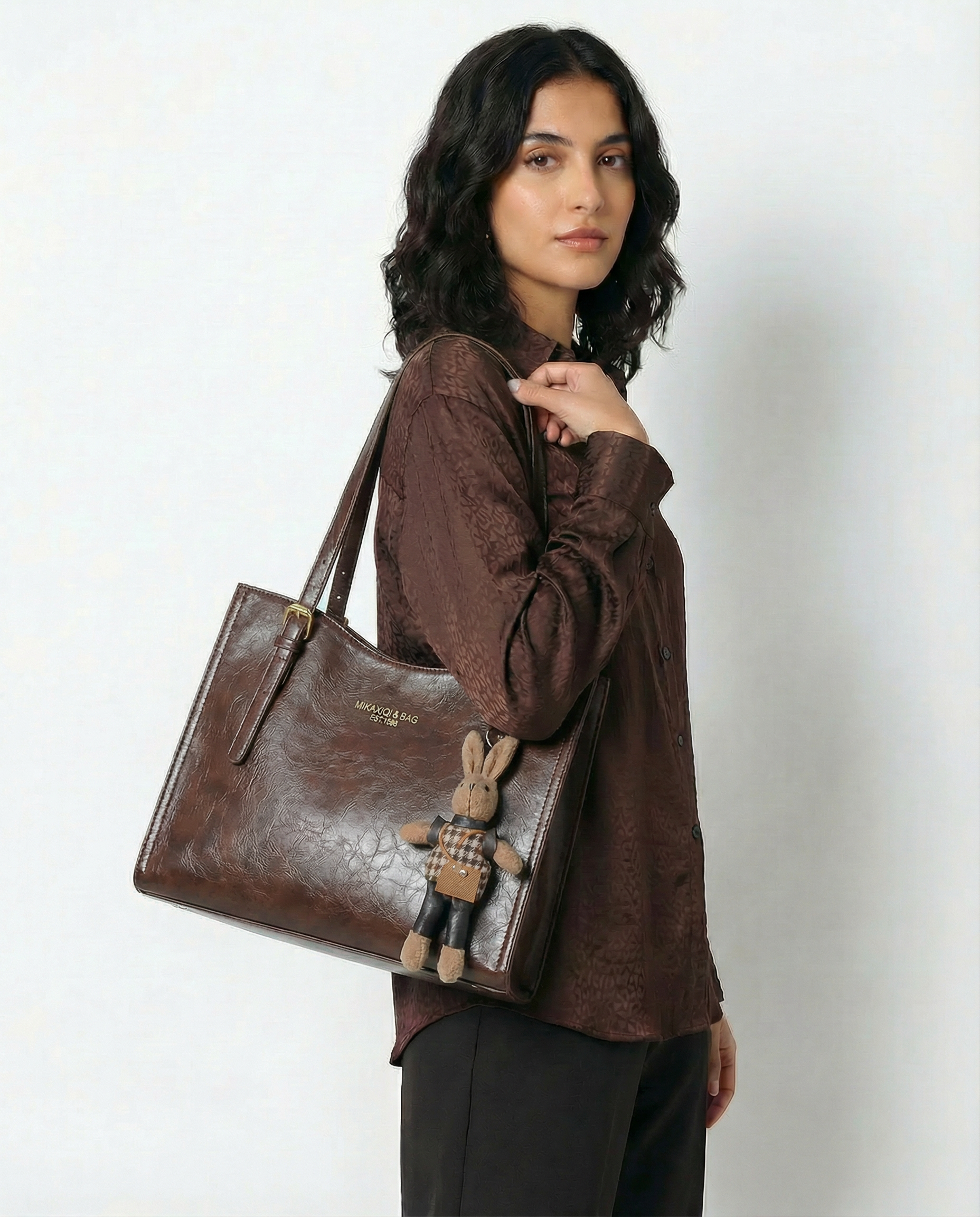 Compact Structured Shoulder Bag
