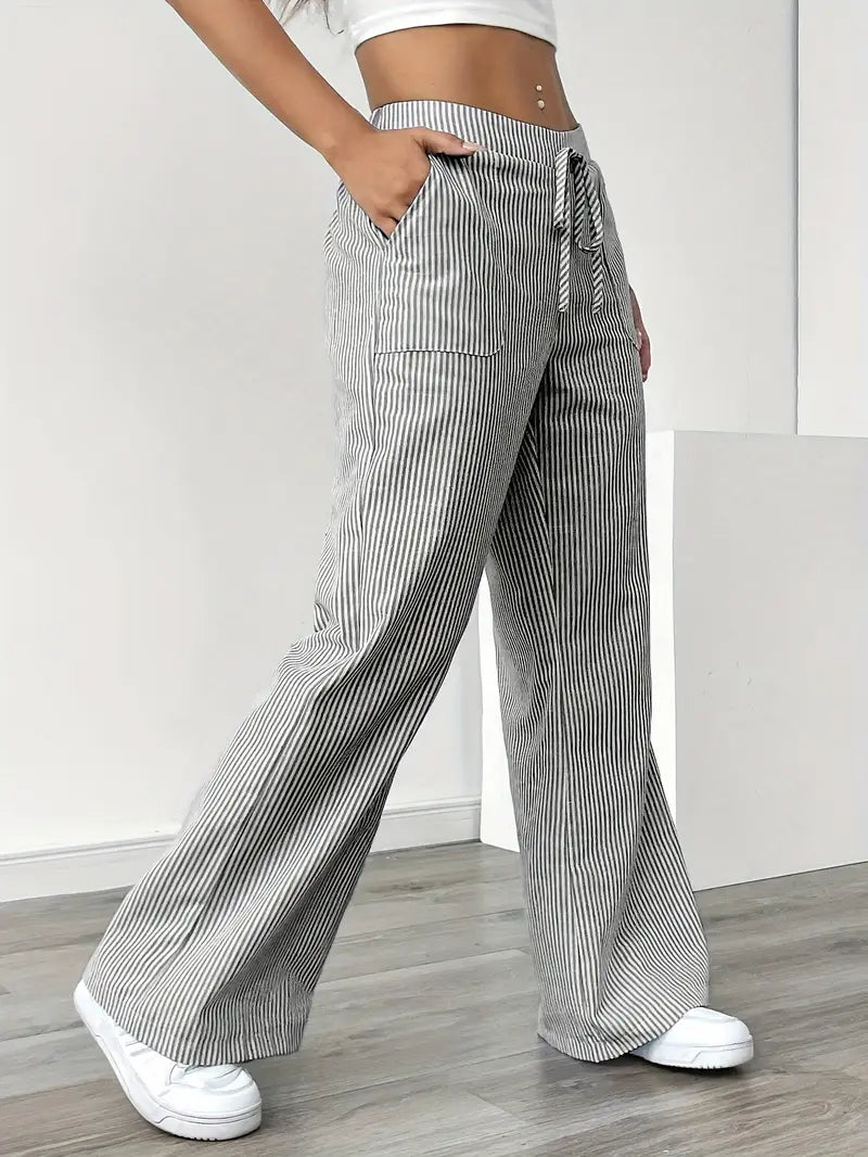 Linda Striped Straight Leg Pants