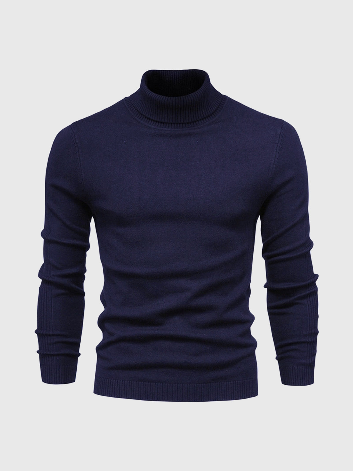 Soft Washable Cotton Turtleneck Sweater