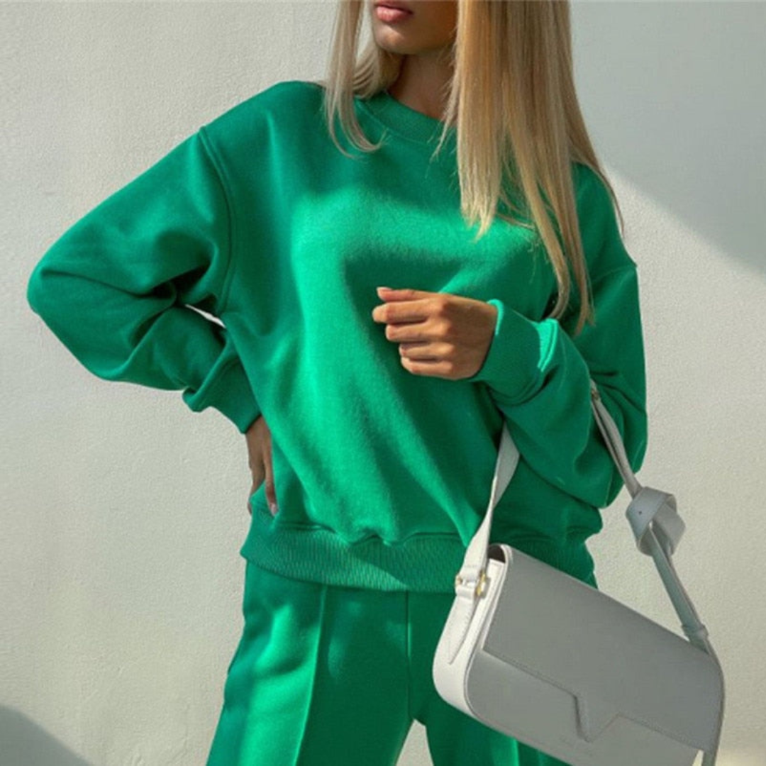 Relaxed Fit Two Piece Tracksuit Set