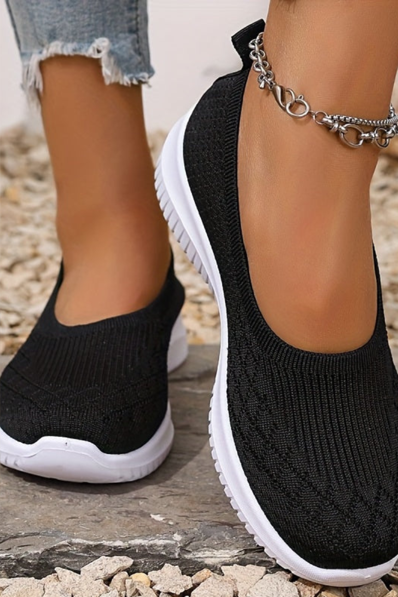 Breathable Slip-On Walking Sneakers