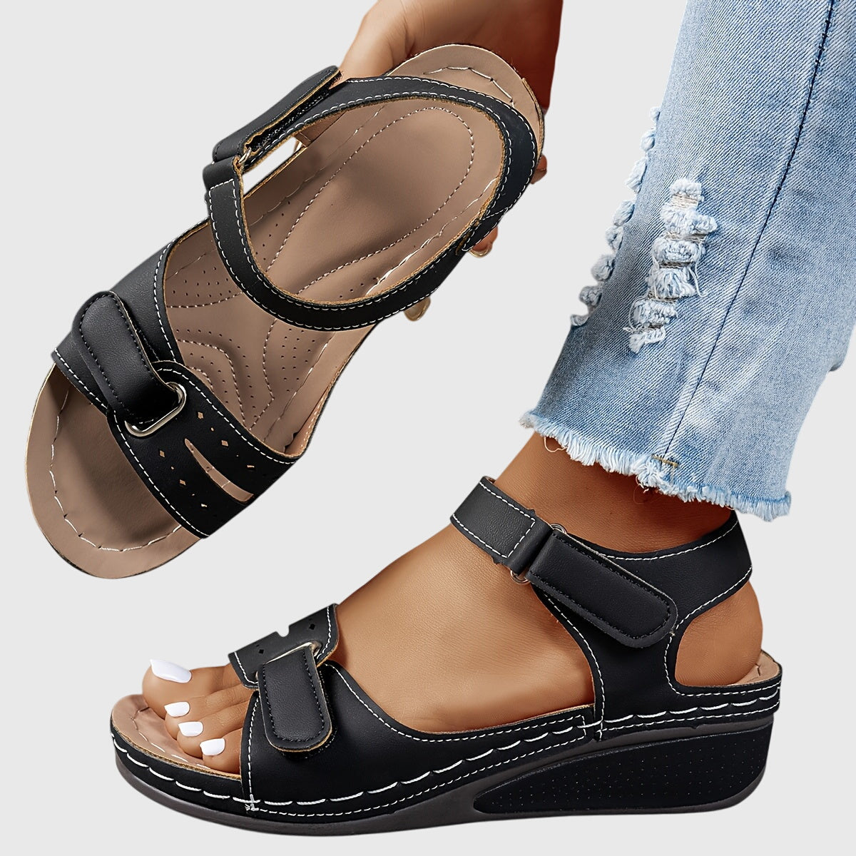 Stability Sole Orthopedic Sandals with Stretchable Fit