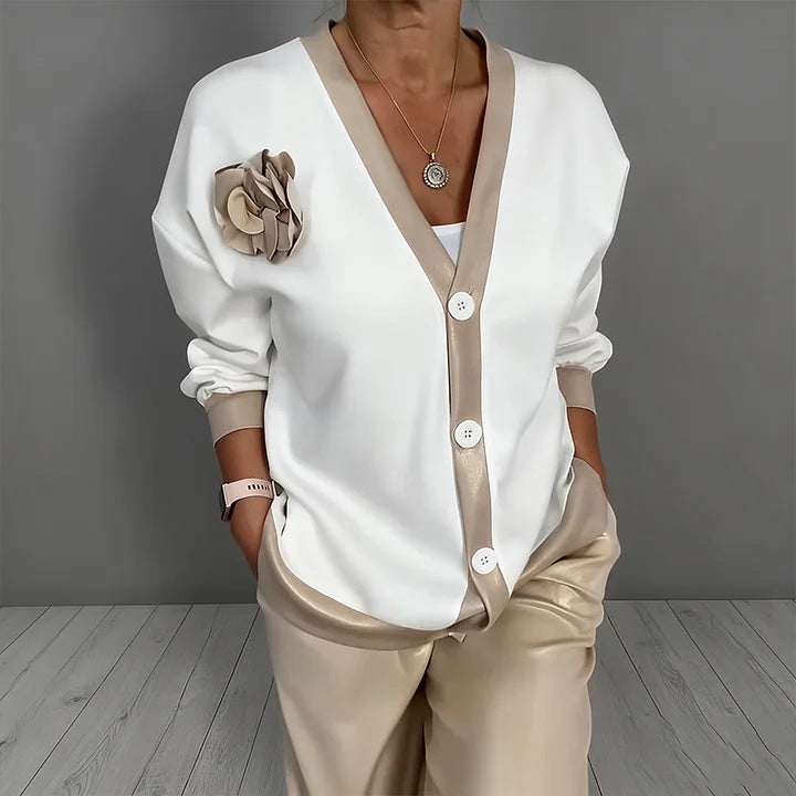 Ulyssa Button-Front Two-Piece Set