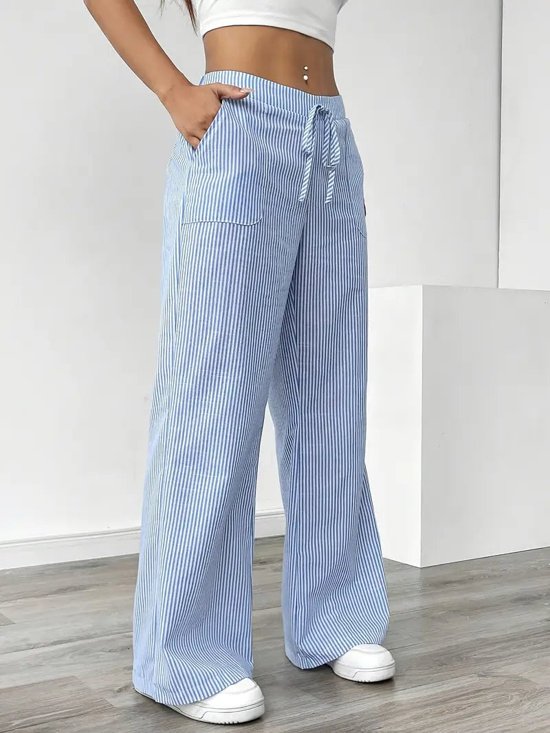Linda Striped Straight Leg Pants