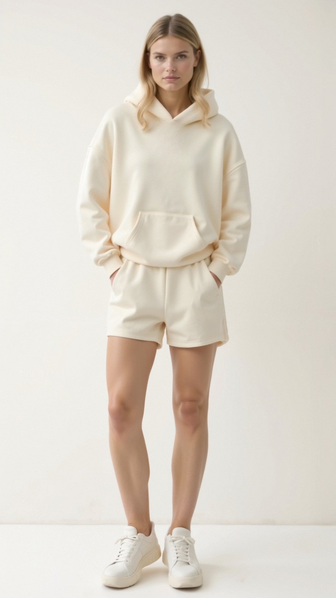 Embroidered Oversized Hooded Sweatshirt