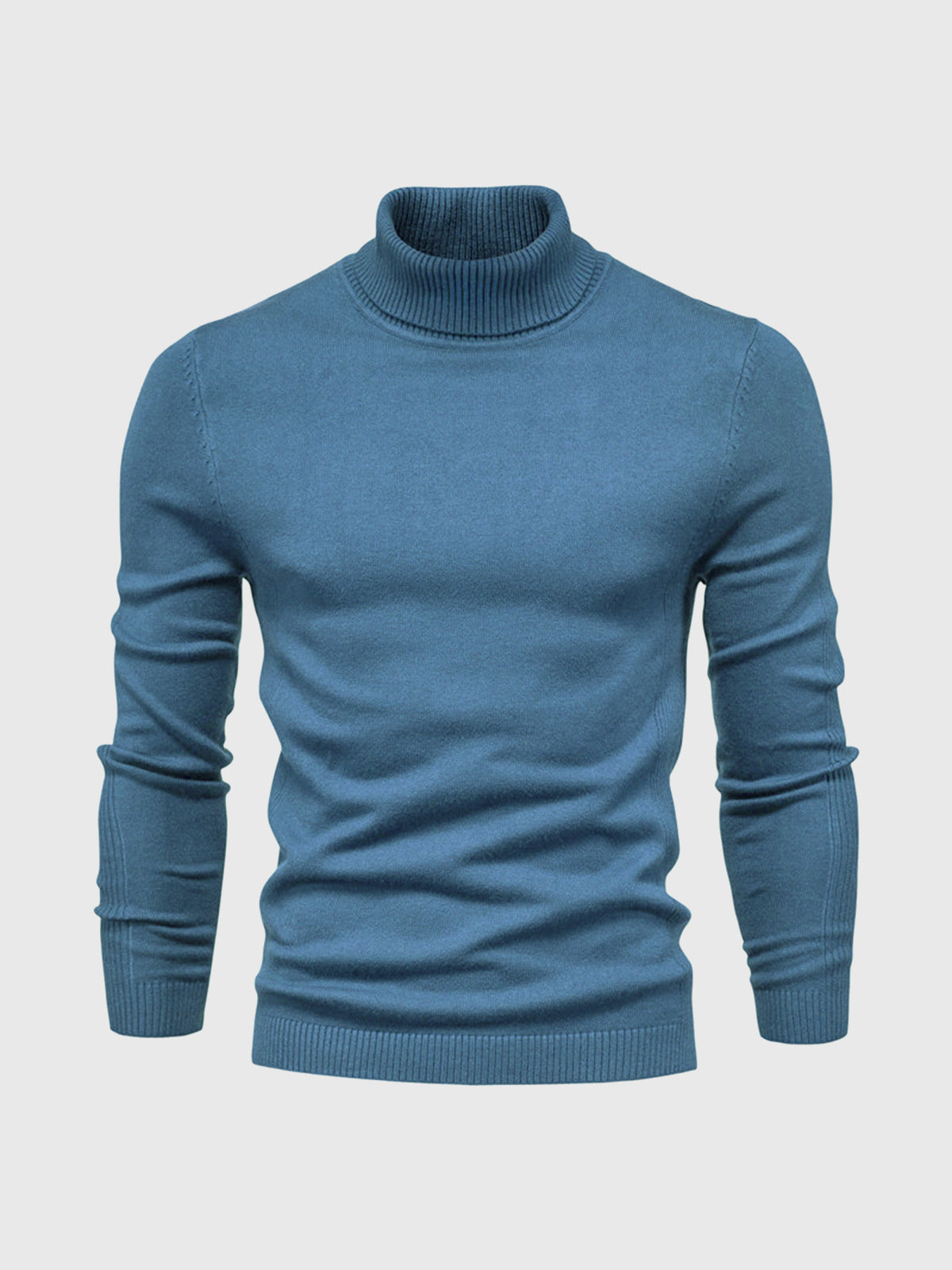 Soft Washable Cotton Turtleneck Sweater