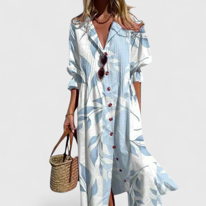 Paula Boho Maxi Dress with Long Sleeves