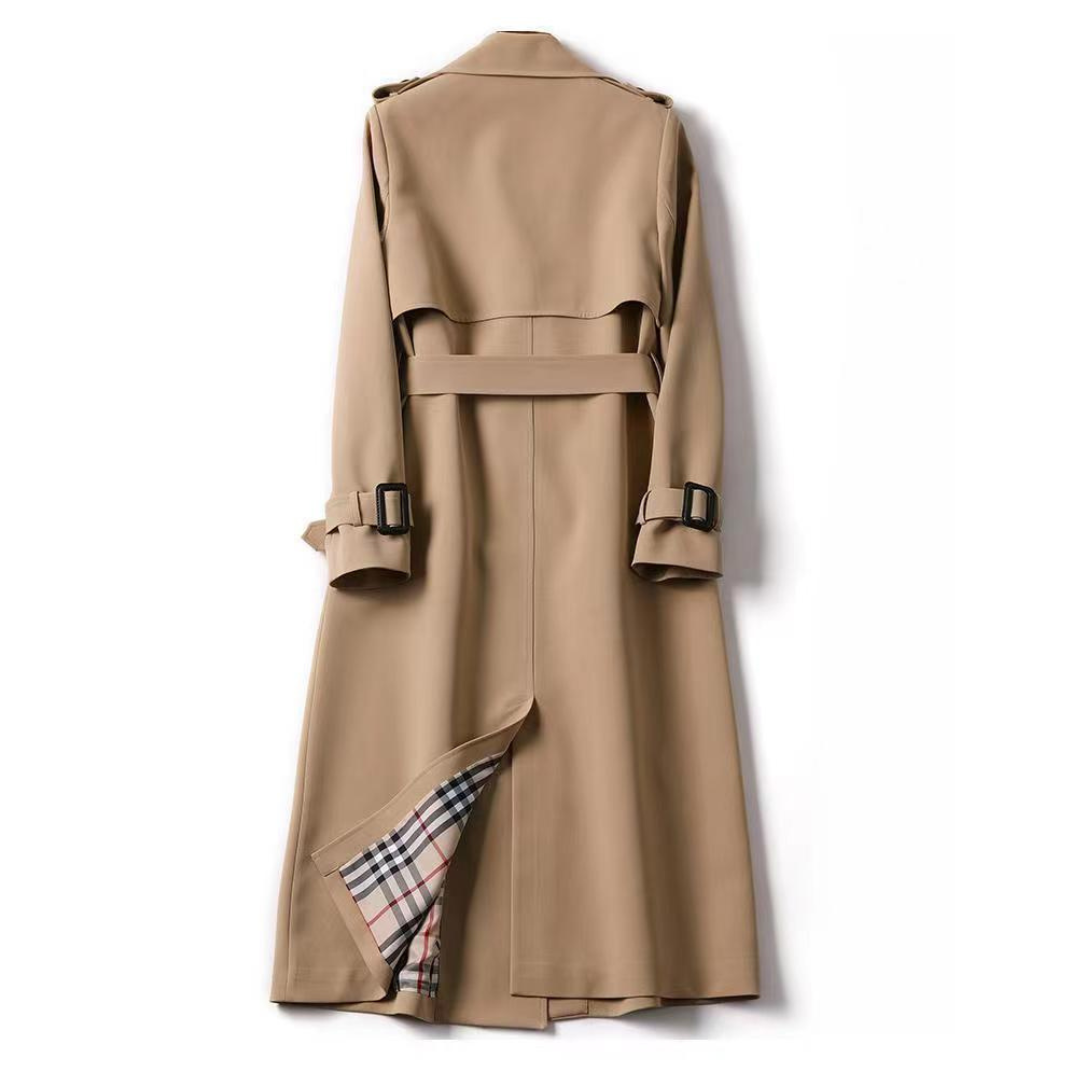 Belted Double-Breasted Trench Coat for Women