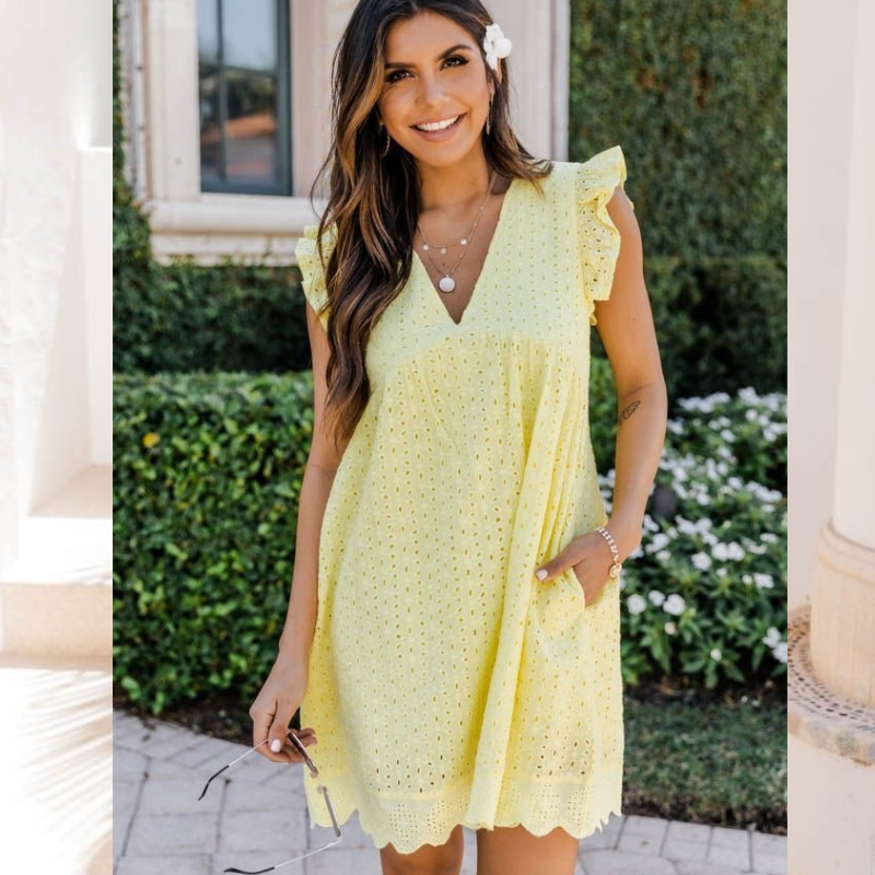 Women's 2-in-1 Cotton Summer Dress With Pockets