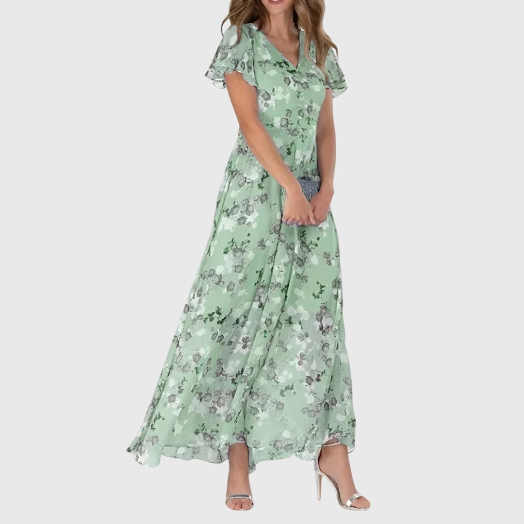 Figure Flattering Casual Midi Dress