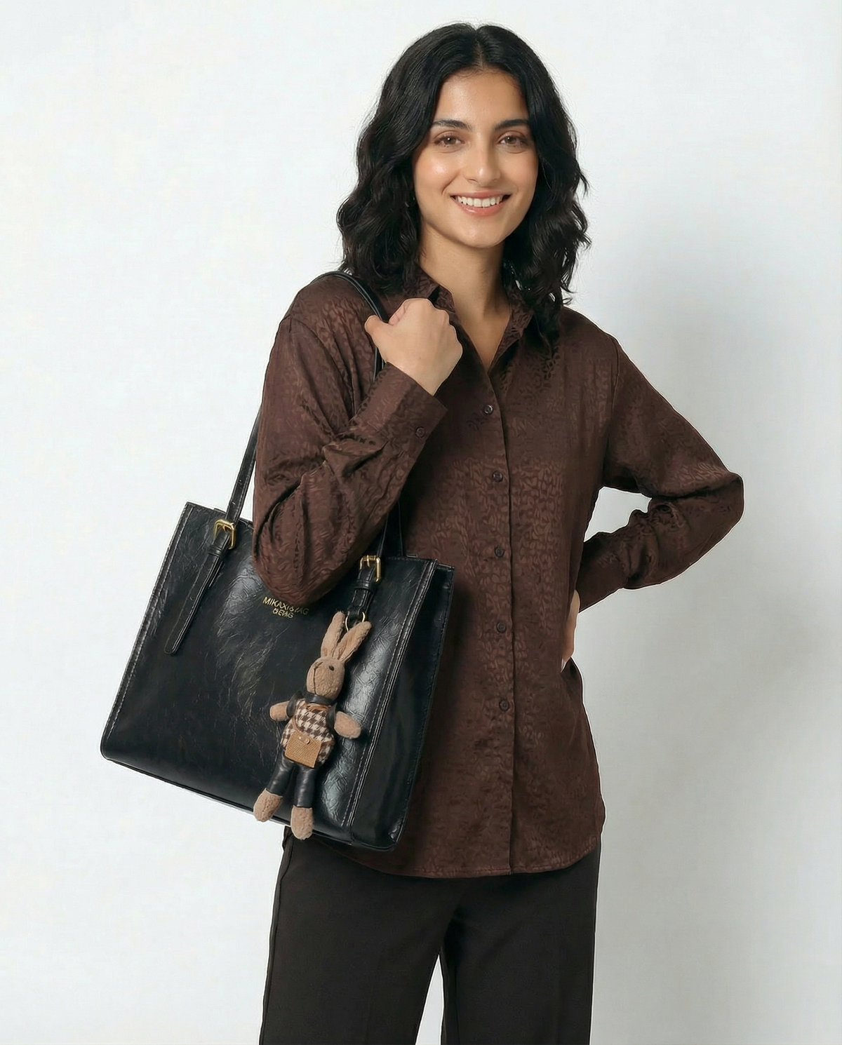Compact Structured Shoulder Bag