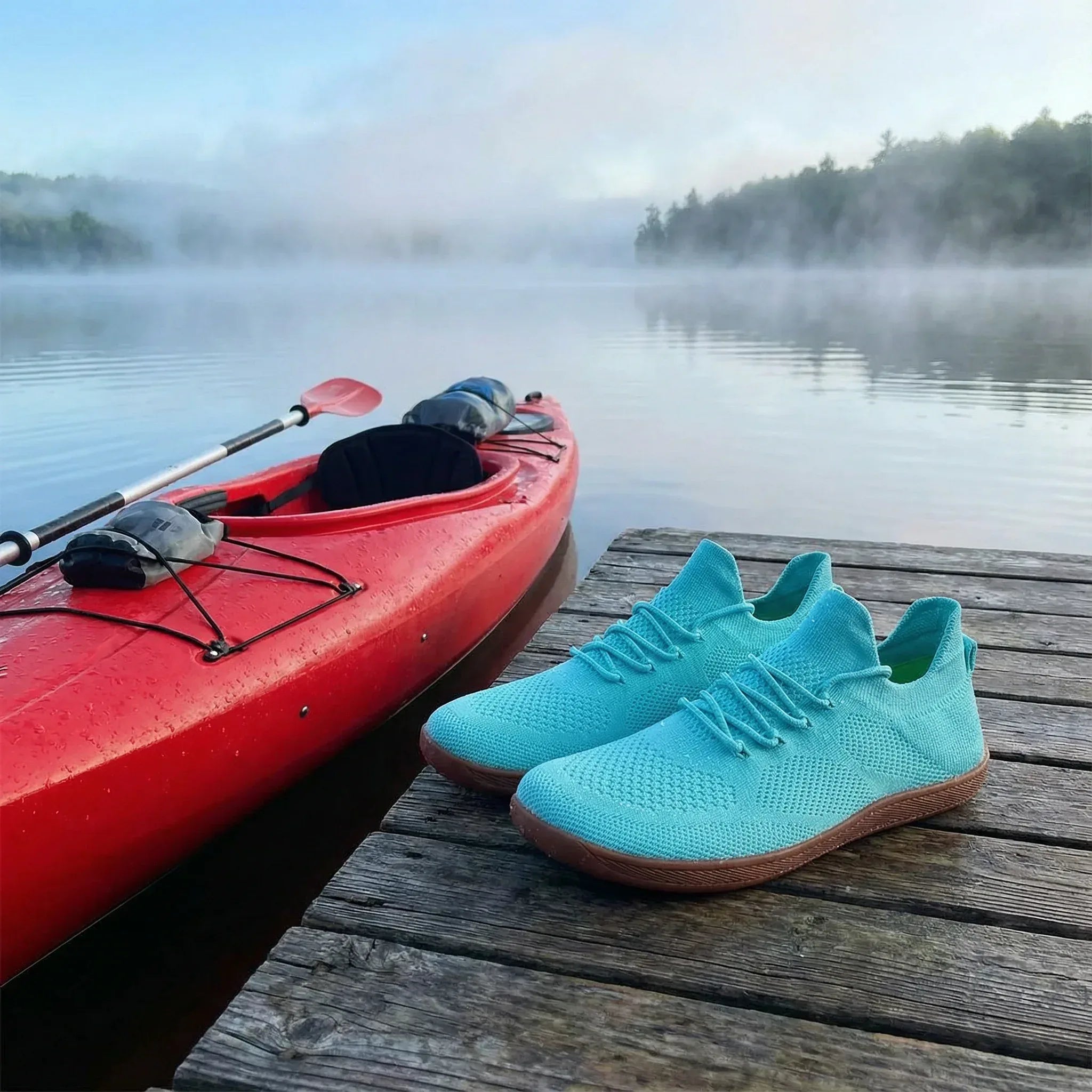 Knit Barefoot Sneakers With Flexible Sole