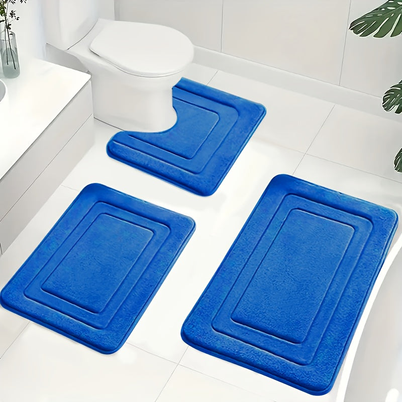Luxe Memory Foam Bath Mat Set